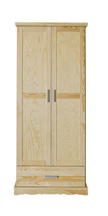 Kiefer-Schrank A-Qualität Massivholz Natur 195x80x59 cm