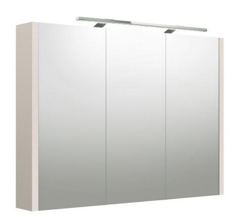 Badezimmer - Spiegelschrank Malegaon 18, Farbe: Beige – Abmessungen: 65 x 88 x 12 cm (H x B x T)