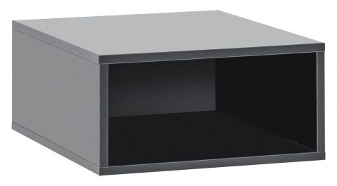 Aufbewahrungsbox klein Minnea, Farbe: Schwarz - Abmessungen: 16 x 32 x 41 cm (H x B x T)