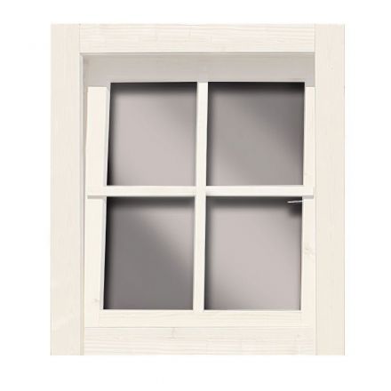 Fenster für 38 mm Häuser inkl. D/K-Beschlag AKTION elfenbeinweiß