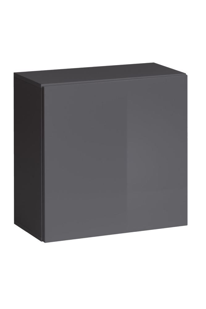 Hängeschrank Fardalen 11, Farbe: Grau - Abmessungen: 60 x 60 x 30 cm (H x B x T), mit Push-to-open Funktion