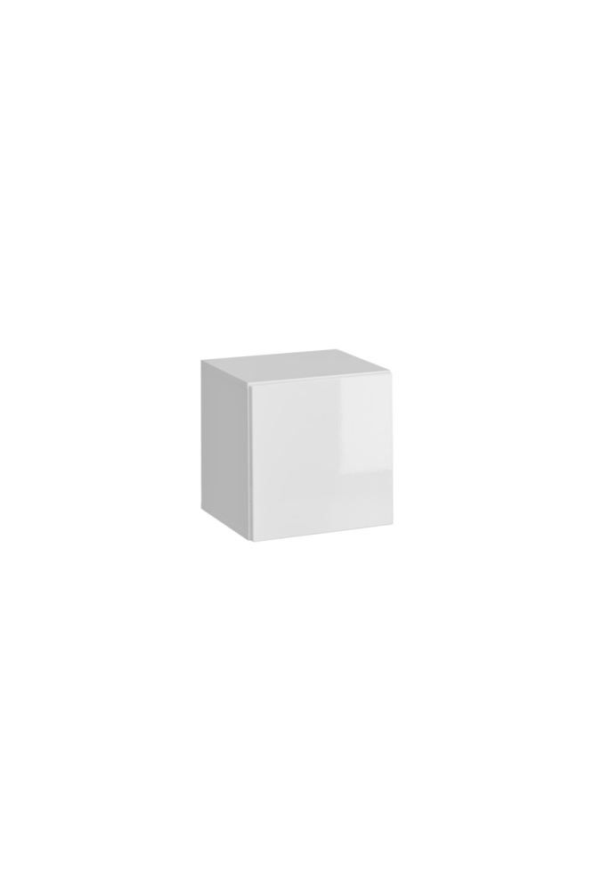 Hängeschrank mit Push-to-open Funktion Trengereid 12, Farbe: Weiß -  Abmessungen: 35 x 140 x 32 cm (H x B x T), mit zwei Fächern