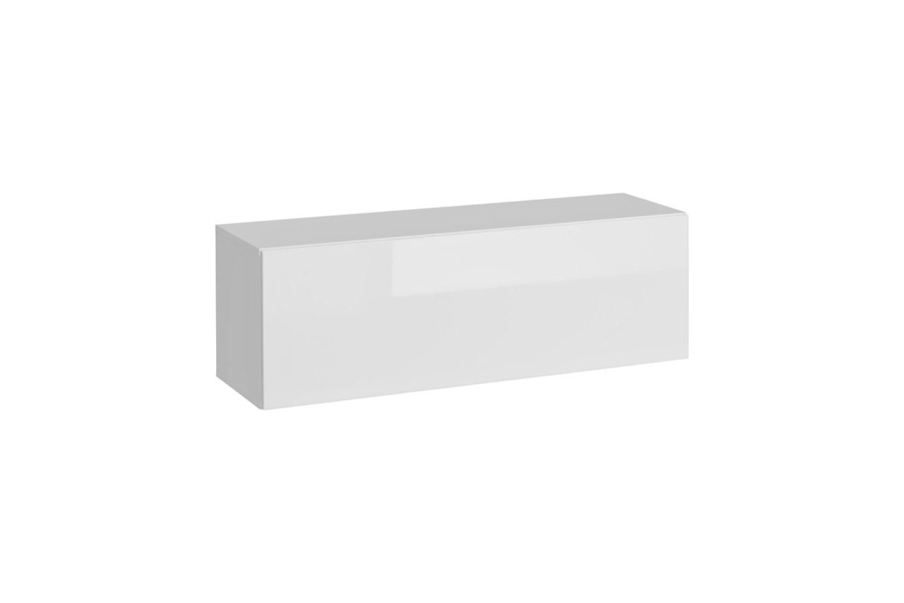 Hängeschrank mit zwei Fächern Trengereid 10, Farbe: Weiß - Abmessungen: 35 x 105 x 32 cm (H x B x T)