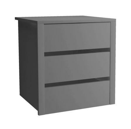 Eingebaute Schubladen für Kleiderschränke, Farbe: Grau - Abmessungen: 53 x 50 x 46 cm (H x B x T)