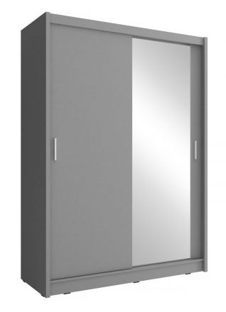 Kleiderschrank mit genügend Stauraum Warbreck 13, Farbe: Grau - Abmessungen: 200 x 150 x 62 cm (H x B x T), mit fünf Fächern