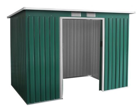 Metallgerätehaus Kompakt 3, Außenmaße: 277 x 130 x 173 cm  (L x B x H), Farbe: Grün