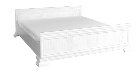 Doppelbett Sentis 26, Farbe: Kiefer Weiß - 160 x 200 cm (B x L)