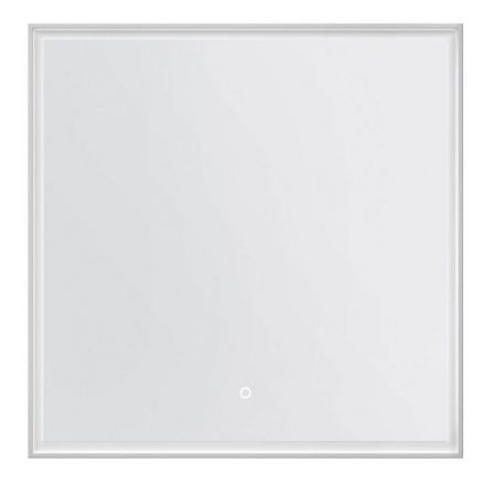 Spiegel Raipur 03, Farbe: Weiß matt – 80 x 80 cm (H x B)