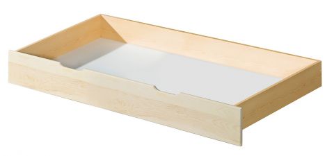 Schublade für Bett 37, Farbe: Natur, massiv - 20 x 75 x 150 cm (H x B x L)