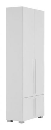 Drehtürenschrank/ Kleiderschrank Burgos 01, Farbe: Weiß - 215 x 80 x 38 cm (H x B x T)