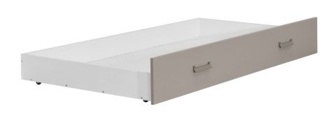 Schublade für Kinderbett / Jugendbett Koa, Farbe: Weiß / Beige - Abmessungen: 26 x 94 x 199 cm (H x B x L)