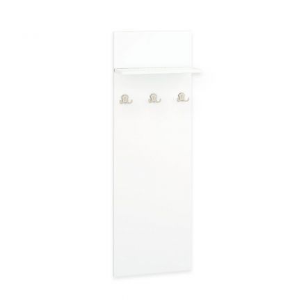 Garderobe Xalapa 06, Farbe: Weiß - Abmessungen: 138 x 46 x 20 cm (H x B x T)