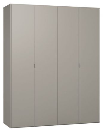 Drehtürenschrank / Kleiderschrank Bentos 15, Farbe: Grau - Abmessungen: 232 x 185 x 57 cm (H x B x T)