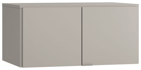 Aufsatz für zweitürigen Kleiderschrank Bentos 13, Farbe: Grau - Abmessungen: 45 x 93 x 57 cm (H x B x T)