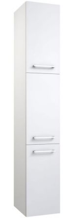 Badezimmer - Hochschrank Thane 08, Farbe: Weiß glänzend – 174 x 30 x 35 cm (H x B x T)