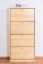 Schuhschrank Kiefer Holz massiv, Farbe: Natur 150x72x30 cm
