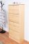 Schuhschrank Schuhkommode Holz massiv, Farbe: Natur 150x72x30 cm, für Garderobe, Vorzimmer, Flur