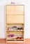 Schuhschrank Schuhkommode Holz massiv, Farbe: Natur 150x72x30 cm, für Garderobe, Vorzimmer, Flur
