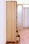 Garderobenschrank Kiefer massiv, Farbe: Natur 195x40x50 cm