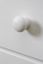 Nachtkommode Kiefer massiv Vollholz weiß lackiert 002 - Abmessung 43 x 43 x 33 cm (H x B x T)