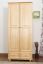 Kleiderschrank Massivholz natur 012 - Abmessung 190 x 80 x 60 cm (H x B x T)
