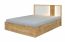 Doppelbett mit Stauraum Gavdos 05, Farbe: Eiche / Weiß - Liegefläche: 180 x 200 cm (B x L)