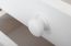 Nachtkommode Kiefer massiv Vollholz weiß lackiert 003 - Abmessung 52 x 40 x 33 cm (H x B x T)