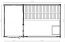 Saunahaus Lut 40 mm mit großem Panoramafenster, Farbe: Grau / Weiß - Außenmaße (B x T): 354 x 204 cm