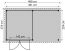 Gerätehaus 10, aus Kiefernholz, FSC® - Außenmaße: 408 x 254 x 225 cm (L x B x H)