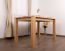 Massivholz Tisch 120x80 cm Eiche, Farbe: Natur
