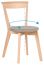 Stuhl Minnea 38, Farbe: Buche / Beige - Abmessungen: 82 x 45 x 56 cm (H x B x T)