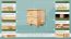 Nachtkommode Kiefer massiv Vollholz natur 002 - Abmessung 43 x 43 x 33 cm (H x B x T)