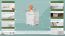 Nachtkommode Kiefer massiv Vollholz weiß lackiert 010 - Abmessung 55 x 42 x 35 cm (H x B x T)