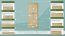 Garderobenschrank Kiefer massiv, Farbe: Natur 195x80x59 cm
