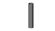 Rauchrohr Länge 1000 mm - Durchmesser: 120 mm, Farbe: Schwarz
