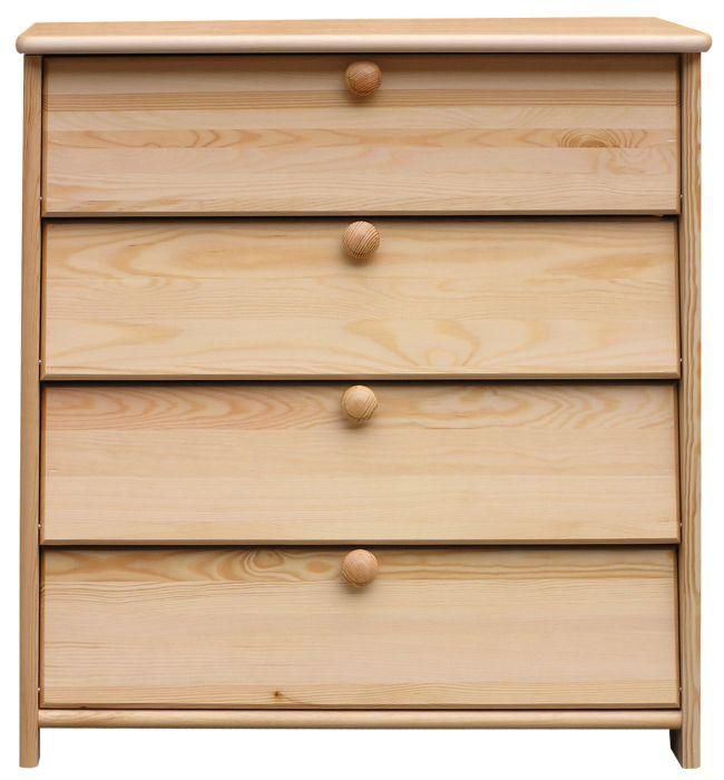 Schuhschrank Schuhkommode Holz massiv, Farbe: Natur 80x72x40 cm, für Garderobe, Vorzimmer, Flur