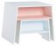 Kindertisch Irlin 02, Farbe: Weiß / Rosa - Abmessungen: 49 x 60 x 50 cm (H x B x T)