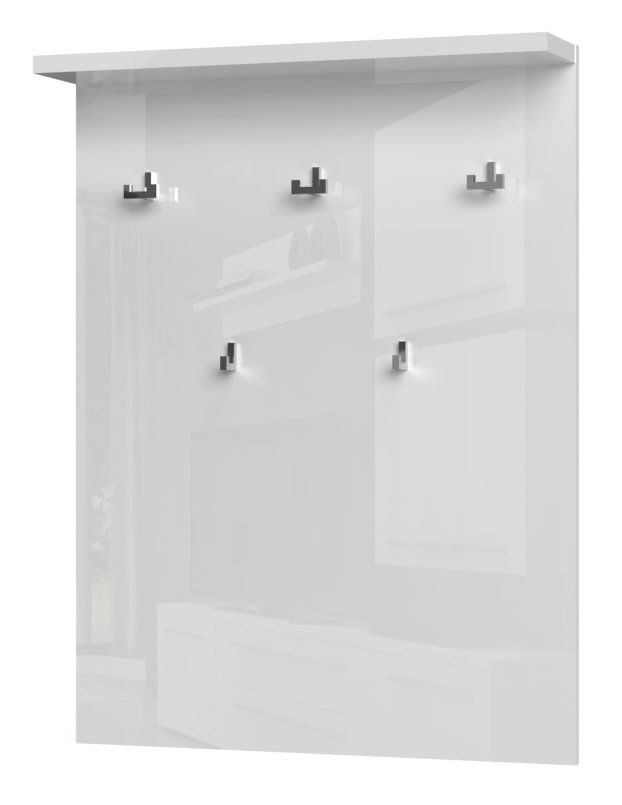 Garderobe Garim 56, Farbe: Weiß Hochglanz