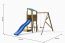 Spielturm Tomi inkl. Einzelschaukel, Sandkasten und Wellenrutsche FSC®