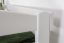 Einzelbett "Easy Premium Line" K1/n/s, Buche Vollholz massiv weiß lackiert - Maße: 90 x 190 cm