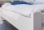 Kinderbett / Jugendbett "Easy Premium Line" K1/1n, Buche Vollholz massiv weiß lackiert - Maße: 90 x 200 cm