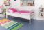 Kinderbett / Jugendbett "Easy Premium Line" K1/n Sofa, Buche Vollholz massiv weiß lackiert - Maße: 90 x 200 cm