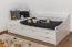 Einzelbett / Funktionsbett Kiefer massiv Vollholz weiß lackiert 94, inkl. Lattenrost - Abmessung 90 x 200 cm