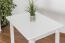 Massivholz Tisch 60x90 cm Kiefer, Farbe: Weiß