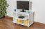 TV-Lowboard Landhausstil Massivholz Farbe: Weiß 50x77x40 cm 