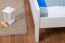 Doppelbett "Easy Premium Line" K6, 180 x 200 cm Buche Vollholz massiv weiß lackiert