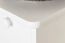 Massivholz-Schuhschrank, Farbe: Weiß 115x72x30 cm