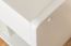 Nachtkommode Kiefer massiv Vollholz weiß lackiert Junco 126 - Abmessung: 40 x 40 x 27 cm