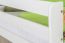 Etagenbett / Spielbett Phillip Buche massiv weiß lackiert mit Rutsche und Regal inkl. Rollrost - 90 x 200 cm, teilbar