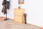 Schuhkommode Schuhschrank Kiefer Holz massiv, Farbe: Natur 80x58x30 cm, Massivholz Schuhschrank